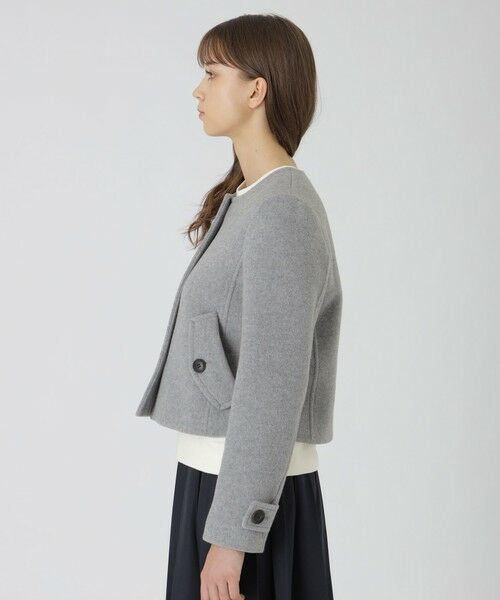 BLUE LABEL / BLACK LABEL CRESTBRIDGE / ブルーレーベル / ブラックレーベル・クレストブリッジ  その他アウター | ファインダブルビーバーノーカラージャケット | 詳細7