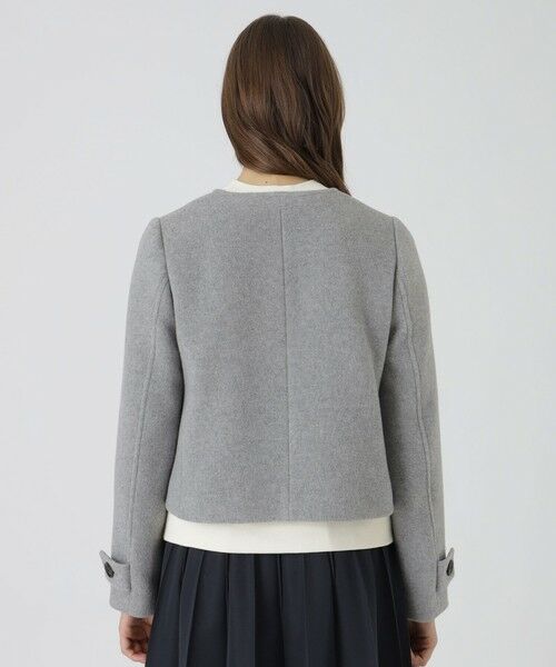 BLUE LABEL / BLACK LABEL CRESTBRIDGE / ブルーレーベル / ブラックレーベル・クレストブリッジ  その他アウター | ファインダブルビーバーノーカラージャケット | 詳細8