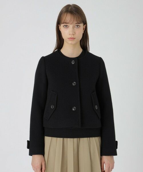 BLUE LABEL / BLACK LABEL CRESTBRIDGE / ブルーレーベル / ブラックレーベル・クレストブリッジ  その他アウター | ファインダブルビーバーノーカラージャケット | 詳細12