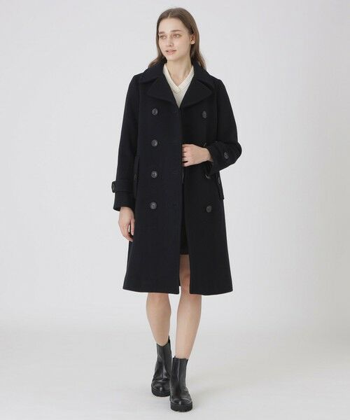 BLUE LABEL / BLACK LABEL CRESTBRIDGE / ブルーレーベル / ブラックレーベル・クレストブリッジ  その他アウター | ファインダブルビーバートレンチコート | 詳細1