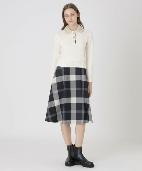 BLUE LABEL / BLACK LABEL CRESTBRIDGE / ブルーレーベル / ブラックレーベル・クレストブリッジ  ニット・セーター | ヘアリーアルパカウールスパンコールカラーニット | 詳細1