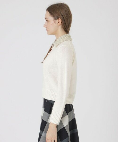 BLUE LABEL / BLACK LABEL CRESTBRIDGE / ブルーレーベル / ブラックレーベル・クレストブリッジ  ニット・セーター | ヘアリーアルパカウールスパンコールカラーニット | 詳細2