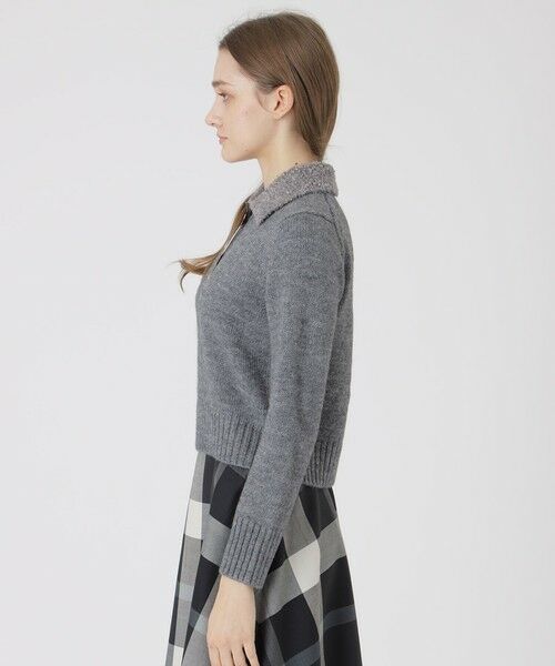 BLUE LABEL / BLACK LABEL CRESTBRIDGE / ブルーレーベル / ブラックレーベル・クレストブリッジ  ニット・セーター | ヘアリーアルパカウールスパンコールカラーニット | 詳細6