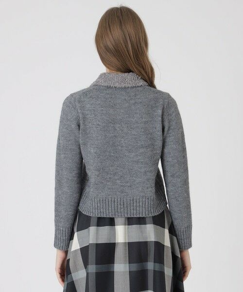 BLUE LABEL / BLACK LABEL CRESTBRIDGE / ブルーレーベル / ブラックレーベル・クレストブリッジ  ニット・セーター | ヘアリーアルパカウールスパンコールカラーニット | 詳細7