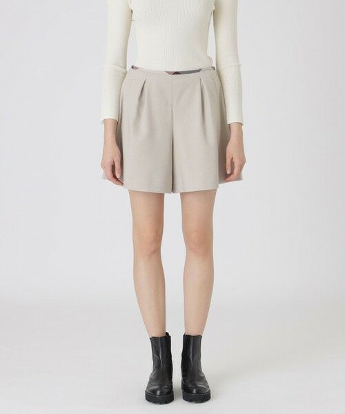 BLUE LABEL / BLACK LABEL CRESTBRIDGE / ブルーレーベル / ブラックレーベル・クレストブリッジ その他パンツ | シックへリンボンキュロットパンツ(ベージュ1)