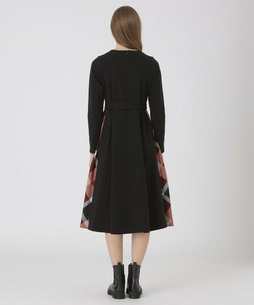 BLUE LABEL / BLACK LABEL CRESTBRIDGE / ブルーレーベル / ブラックレーベル・クレストブリッジ ドレス | 【一部店舗限定】ミラノリブ裏起毛パーシャルチェックドレス | 詳細2