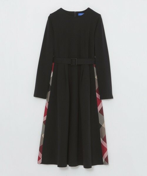 BLUE LABEL / BLACK LABEL CRESTBRIDGE / ブルーレーベル / ブラックレーベル・クレストブリッジ ドレス | 【一部店舗限定】ミラノリブ裏起毛パーシャルチェックドレス | 詳細6