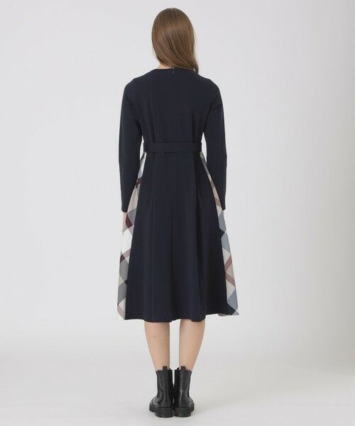 BLUE LABEL / BLACK LABEL CRESTBRIDGE / ブルーレーベル / ブラックレーベル・クレストブリッジ ドレス | 【一部店舗限定】ミラノリブ裏起毛パーシャルチェックドレス | 詳細8