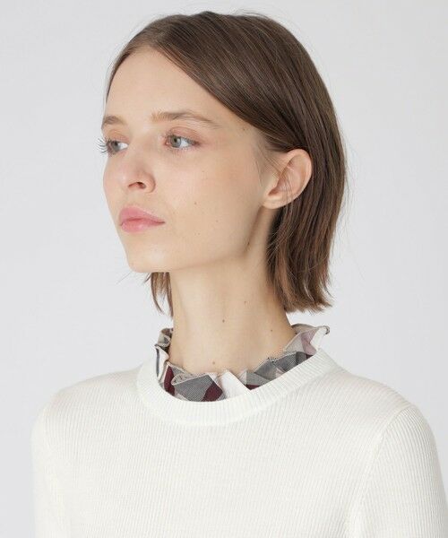 BLUE LABEL / BLACK LABEL CRESTBRIDGE / ブルーレーベル / ブラックレーベル・クレストブリッジ  ニット・セーター | 【一部店舗限定】チェックカラーニットプルオーバー | 詳細4