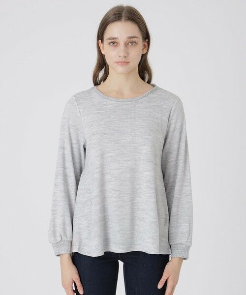 BLUE LABEL / BLACK LABEL CRESTBRIDGE / ブルーレーベル / ブラックレーベル・クレストブリッジ  カットソー | 【一部店舗限定】ウールアクリルブレンドスムースカットソー（グレー3）