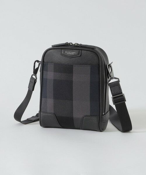 BLUE LABEL / BLACK LABEL CRESTBRIDGE / ブルーレーベル / ブラックレーベル・クレストブリッジ  ショルダーバッグ | 【一部店舗限定】トーナルクレストブリッジチェックミニクロスボディバッグ（ネイビー1）