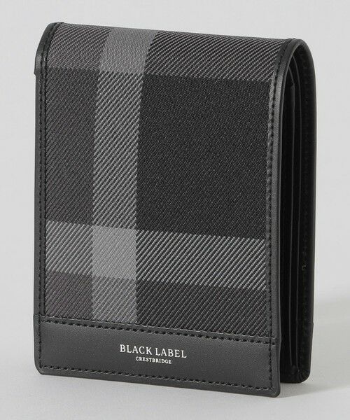BLUE LABEL / BLACK LABEL CRESTBRIDGE / ブルーレーベル / ブラックレーベル・クレストブリッジ  財布・コインケース・マネークリップ | 【一部店舗限定】トーナルクレストブリッジチェックパスウォレット（ブラック）
