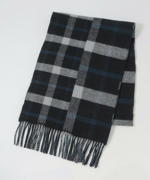 BLUE LABEL / BLACK LABEL CRESTBRIDGE / ブルーレーベル / ブラックレーベル・クレストブリッジ  マフラー・ショール・スヌード・ストール | 【一部店舗限定】クレイジーパターンクレストブリッジチェックマフラー（ブラック）