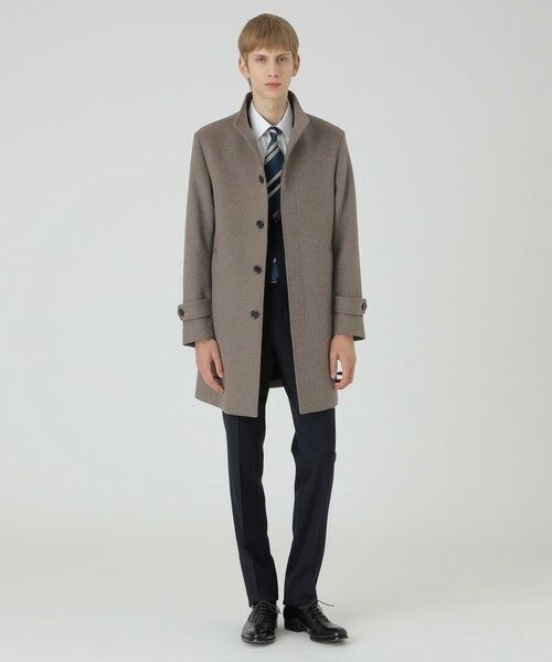 BLUE LABEL / BLACK LABEL CRESTBRIDGE / ブルーレーベル / ブラックレーベル・クレストブリッジ  その他アウター | 【一部店舗限定】ウールビーバースタンドコート（ベージュ5）