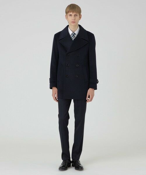 BLUE LABEL / BLACK LABEL CRESTBRIDGE / ブルーレーベル / ブラックレーベル・クレストブリッジ  その他アウター | 【一部店舗限定】ウールビーバーピーコート | 詳細1