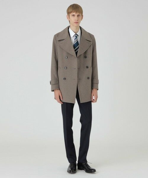 BLUE LABEL / BLACK LABEL CRESTBRIDGE / ブルーレーベル / ブラックレーベル・クレストブリッジ  その他アウター | 【一部店舗限定】ウールビーバーピーコート（ベージュ5）