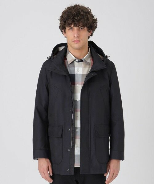 BLUE LABEL / BLACK LABEL CRESTBRIDGE / ブルーレーベル / ブラックレーベル・クレストブリッジ  その他アウター | シャドーチェックメモリーホースライディングパーカー（ネイビー1）