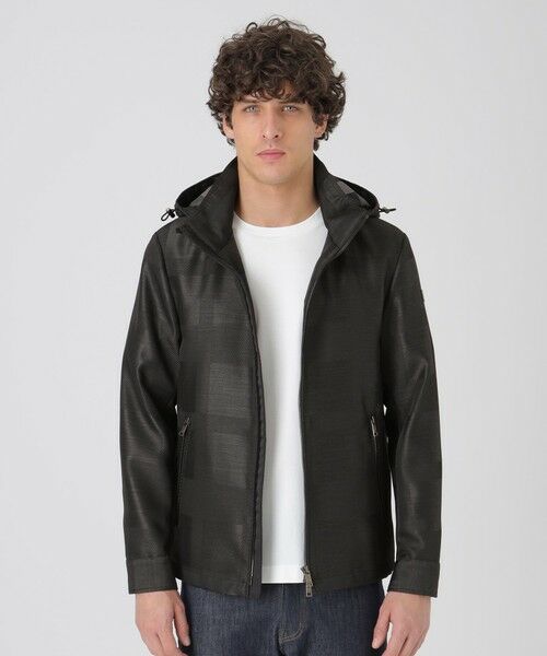 BLUE LABEL / BLACK LABEL CRESTBRIDGE / ブルーレーベル / ブラックレーベル・クレストブリッジ  その他アウター | シャドーチェックカルゼパーカー（グレー5）