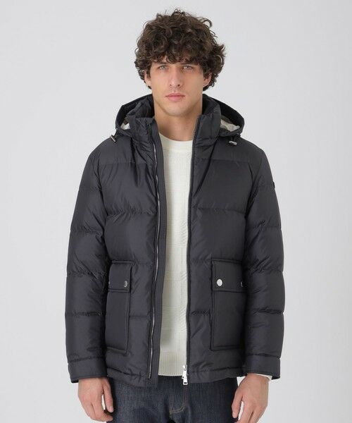 BLUE LABEL / BLACK LABEL CRESTBRIDGE / ブルーレーベル / ブラックレーベル・クレストブリッジ  その他アウター | クレストブリッジチェックコンビショートダウン（ネイビー1）