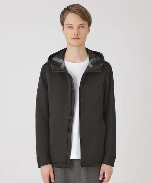 BLUE LABEL / BLACK LABEL CRESTBRIDGE / ブルーレーベル / ブラックレーベル・クレストブリッジ  その他アウター | 【一部店舗限定】オックスダンボールニットパーカー（ブラック）