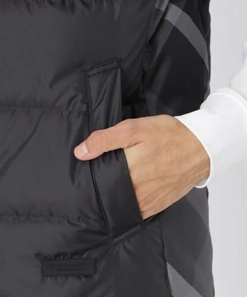 BLUE LABEL / BLACK LABEL CRESTBRIDGE / ブルーレーベル / ブラックレーベル・クレストブリッジ  その他アウター | 【一部店舗限定】パーシャルチェックダウンベスト | 詳細7