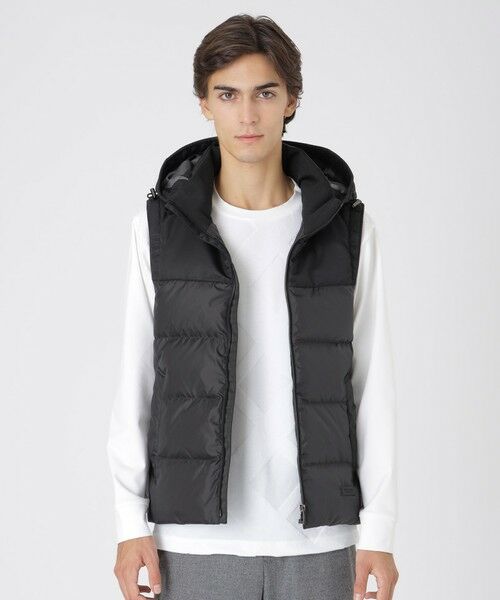 BLUE LABEL / BLACK LABEL CRESTBRIDGE / ブルーレーベル / ブラックレーベル・クレストブリッジ  その他アウター | 【一部店舗限定】パーシャルチェックダウンベスト（ブラック）