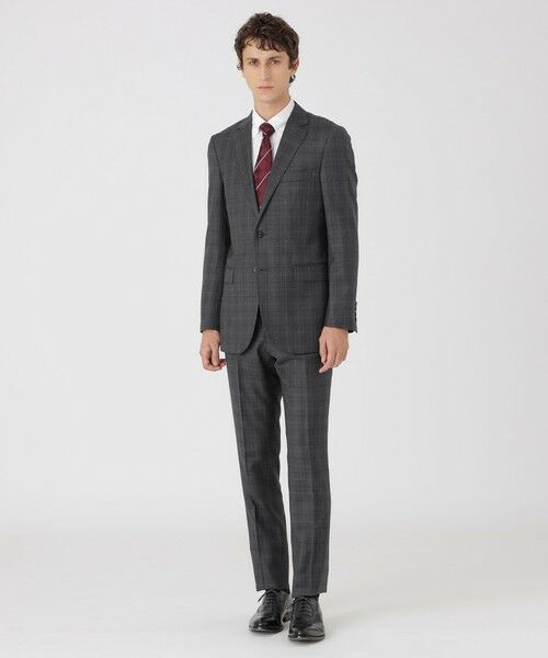 BLUE LABEL / BLACK LABEL CRESTBRIDGE / ブルーレーベル / ブラックレーベル・クレストブリッジ  セットアップ | チャコールグレーマルチカラーチェックスーツ | 詳細1