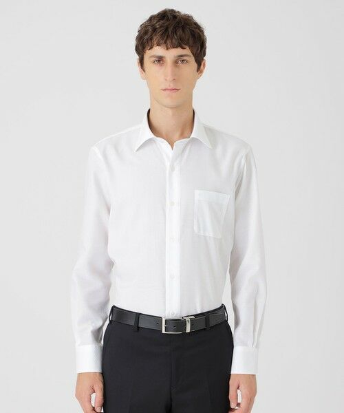 BLUE LABEL / BLACK LABEL CRESTBRIDGE / ブルーレーベル / ブラックレーベル・クレストブリッジ  シャツ・ブラウス | 【一部店舗限定】テクニカルブロックチェックセミワイドカラーシャツ | 詳細1