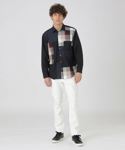 BLUE LABEL / BLACK LABEL CRESTBRIDGE / ブルーレーベル / ブラックレーベル・クレストブリッジ  シャツ・ブラウス | クレスブリッジチェックパッチワークシャツ | 詳細6
