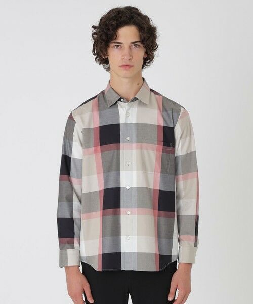 BLUE LABEL / BLACK LABEL CRESTBRIDGE / ブルーレーベル / ブラックレーベル・クレストブリッジ  シャツ・ブラウス | 【一部店舗限定】コットンツイルクレストブリッジチェックシャツ（ベージュ3）