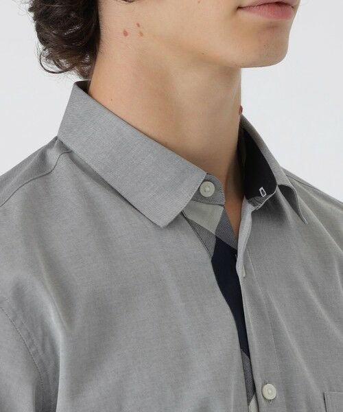 BLUE LABEL / BLACK LABEL CRESTBRIDGE / ブルーレーベル / ブラックレーベル・クレストブリッジ  シャツ・ブラウス | 【一部店舗限定】パーシャルチェックコットンツイルシャツ | 詳細10