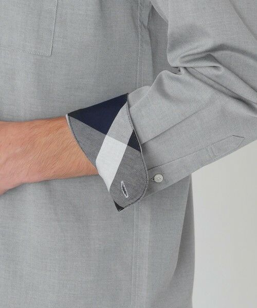 BLUE LABEL / BLACK LABEL CRESTBRIDGE / ブルーレーベル / ブラックレーベル・クレストブリッジ  シャツ・ブラウス | 【一部店舗限定】パーシャルチェックコットンツイルシャツ | 詳細11