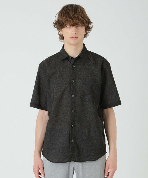 BLUE LABEL / BLACK LABEL CRESTBRIDGE / ブルーレーベル / ブラックレーベル・クレストブリッジ  シャツ・ブラウス | 【一部店舗限定】ストレッチカラミシャツ（ブラック）