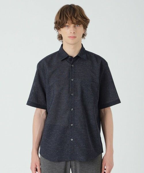 BLUE LABEL / BLACK LABEL CRESTBRIDGE / ブルーレーベル / ブラックレーベル・クレストブリッジ  シャツ・ブラウス | 【一部店舗限定】ストレッチカラミシャツ（ネイビー1）