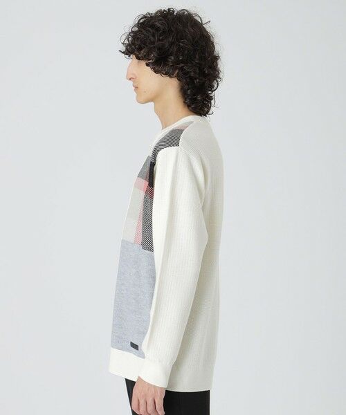 BLUE LABEL / BLACK LABEL CRESTBRIDGE / ブルーレーベル / ブラックレーベル・クレストブリッジ ニット・セーター | 【一部店舗限定】パッチワーククレストブリッジチェックニット | 詳細2