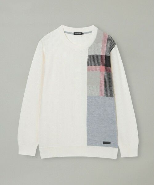 BLUE LABEL / BLACK LABEL CRESTBRIDGE / ブルーレーベル / ブラックレーベル・クレストブリッジ ニット・セーター | 【一部店舗限定】パッチワーククレストブリッジチェックニット | 詳細5