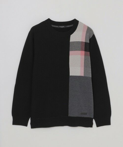 BLUE LABEL / BLACK LABEL CRESTBRIDGE / ブルーレーベル / ブラックレーベル・クレストブリッジ ニット・セーター | 【一部店舗限定】パッチワーククレストブリッジチェックニット | 詳細15