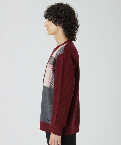 BLUE LABEL / BLACK LABEL CRESTBRIDGE / ブルーレーベル / ブラックレーベル・クレストブリッジ ニット・セーター | 【一部店舗限定】パッチワーククレストブリッジチェックニット | 詳細17
