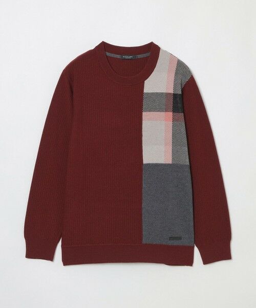 BLUE LABEL / BLACK LABEL CRESTBRIDGE / ブルーレーベル / ブラックレーベル・クレストブリッジ ニット・セーター | 【一部店舗限定】パッチワーククレストブリッジチェックニット | 詳細20