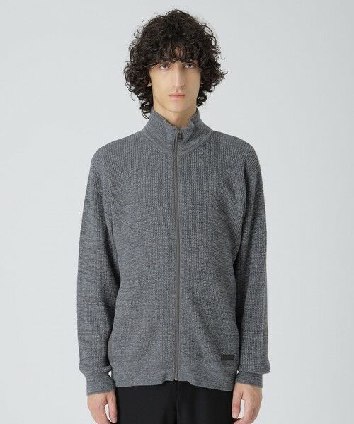 BLUE LABEL / BLACK LABEL CRESTBRIDGE / ブルーレーベル / ブラックレーベル・クレストブリッジ  ニット・セーター | 【一部店舗限定】サイドチェックドライバーズニット（グレー1）