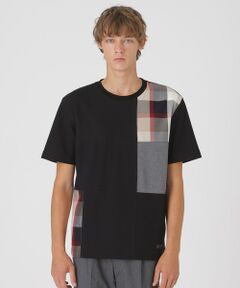 BLUE LABEL / BLACK LABEL CRESTBRIDGE / ブルーレーベル / ブラックレーベル・クレストブリッジ  カットソー | 【一部店舗限定】クレストブリッジチェックパッチワークTシャツ