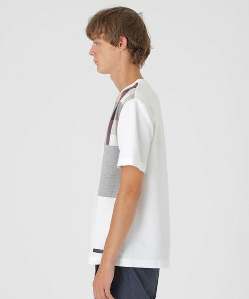 BLUE LABEL / BLACK LABEL CRESTBRIDGE / ブルーレーベル / ブラックレーベル・クレストブリッジ  カットソー | 【一部店舗限定】クレストブリッジチェックパッチワークTシャツ | 詳細2