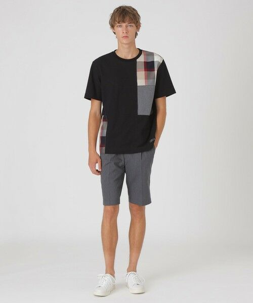 BLUE LABEL / BLACK LABEL CRESTBRIDGE / ブルーレーベル / ブラックレーベル・クレストブリッジ  カットソー | 【一部店舗限定】クレストブリッジチェックパッチワークTシャツ | 詳細6