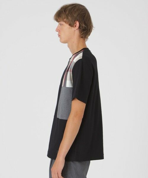 BLUE LABEL / BLACK LABEL CRESTBRIDGE / ブルーレーベル / ブラックレーベル・クレストブリッジ  カットソー | 【一部店舗限定】クレストブリッジチェックパッチワークTシャツ | 詳細7