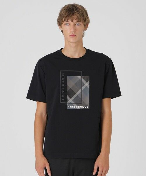 BLUE LABEL / BLACK LABEL CRESTBRIDGE / ブルーレーベル / ブラックレーベル・クレストブリッジ  カットソー | 【一部店舗限定】ボックスロゴグラフィックTシャツ（ブラック）