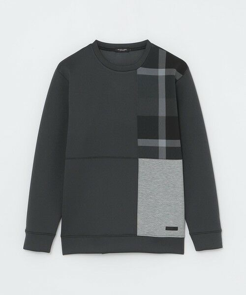 BLUE LABEL / BLACK LABEL CRESTBRIDGE / ブルーレーベル / ブラックレーベル・クレストブリッジ  カットソー | 【一部店舗限定】クレストブリッジチェックパッチワークスウェットシャツ | 詳細10