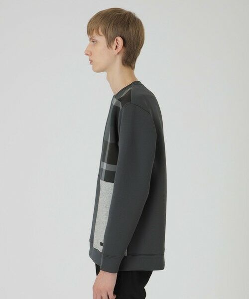 BLUE LABEL / BLACK LABEL CRESTBRIDGE / ブルーレーベル / ブラックレーベル・クレストブリッジ  カットソー | 【一部店舗限定】クレストブリッジチェックパッチワークスウェットシャツ | 詳細7