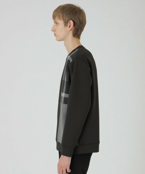 BLUE LABEL / BLACK LABEL CRESTBRIDGE / ブルーレーベル / ブラックレーベル・クレストブリッジ  カットソー | 【一部店舗限定】クレストブリッジチェックパッチワークスウェットシャツ | 詳細12