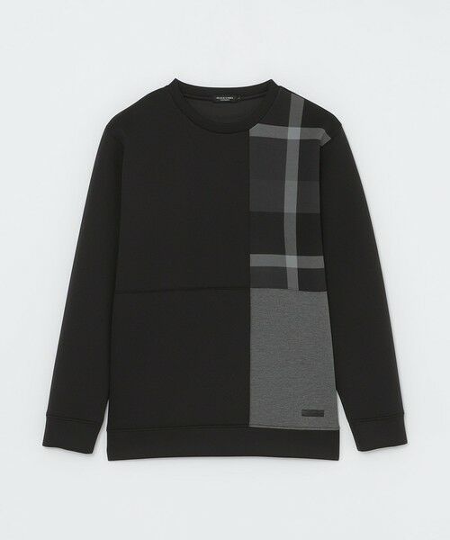 BLUE LABEL / BLACK LABEL CRESTBRIDGE / ブルーレーベル / ブラックレーベル・クレストブリッジ  カットソー | 【一部店舗限定】クレストブリッジチェックパッチワークスウェットシャツ | 詳細15