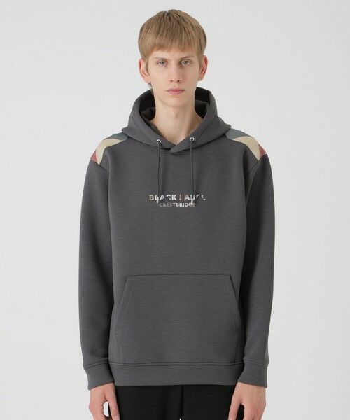BLUE LABEL / BLACK LABEL CRESTBRIDGE / ブルーレーベル / ブラックレーベル・クレストブリッジ  カットソー | 【一部店舗限定】ショルダーチェックロゴフーディー（グレー3）